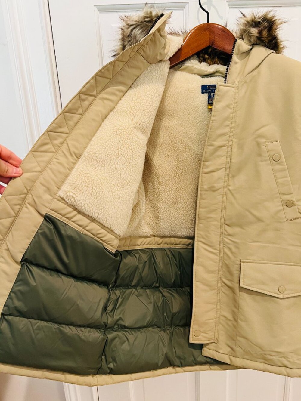 Polo Ralph Lauren Big Boys' Faux-Fur-Trim Down Parka Size X Large XL - Picture 14 of 16